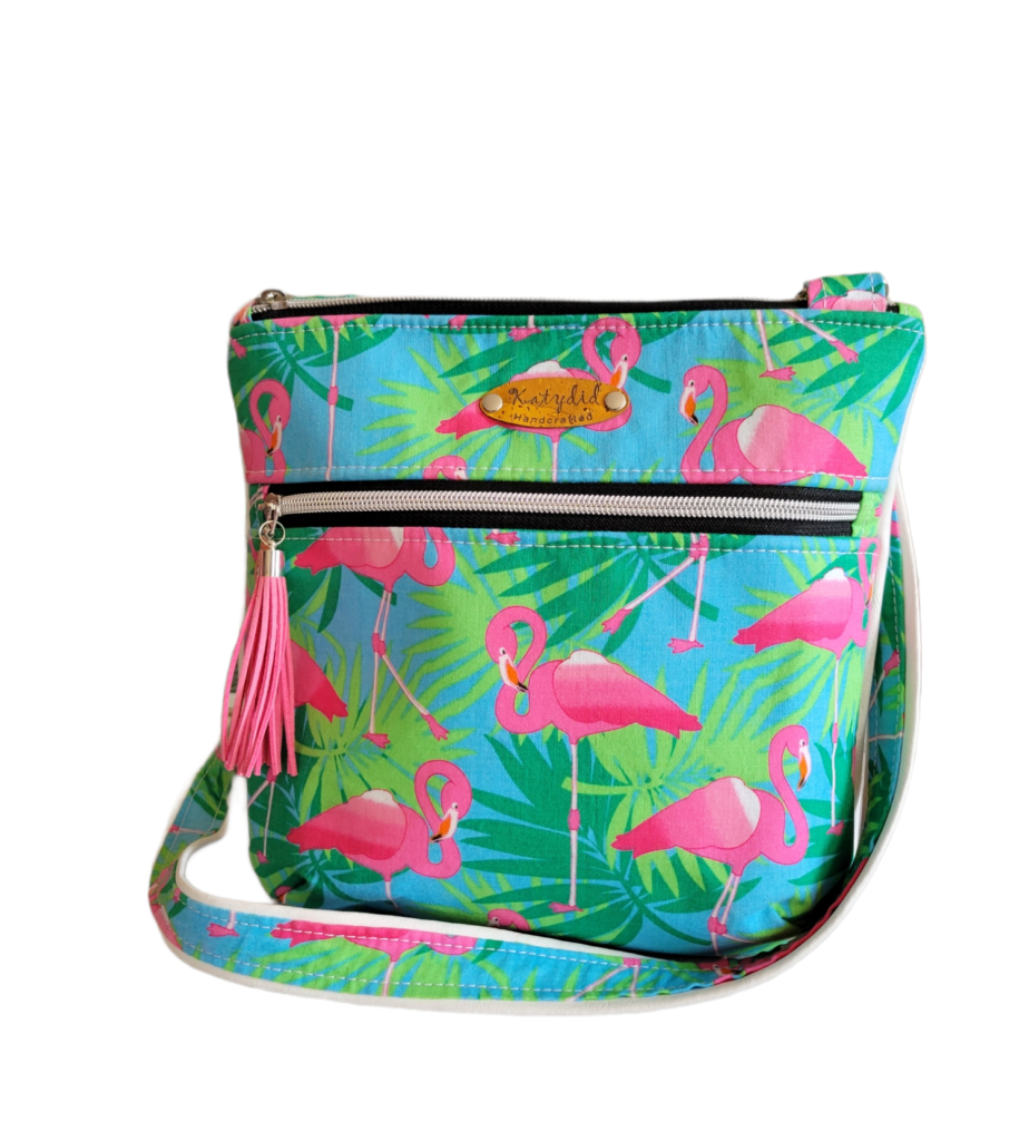 Flamingo Crossbody Purse KatyDid Handcrafted